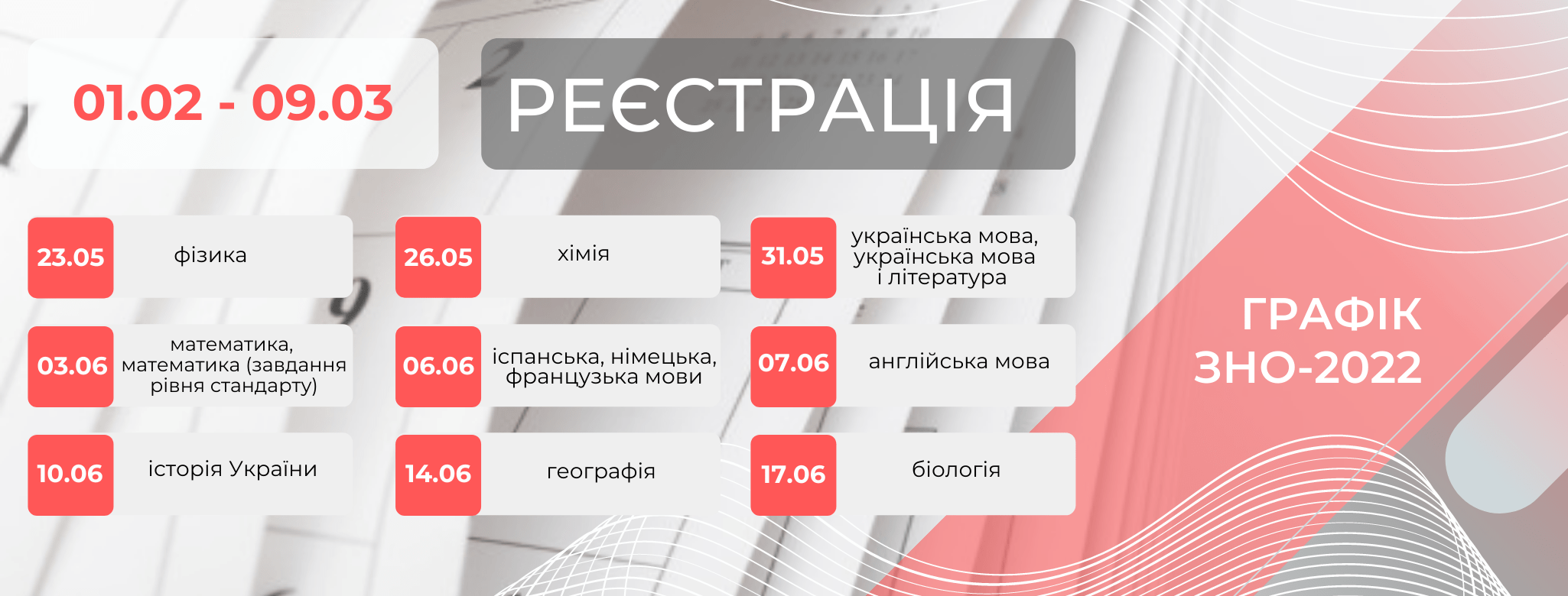 Гідроколедж ЗНО, ЗНО графік Гідроколедж, Гидроколледж ЗНО график